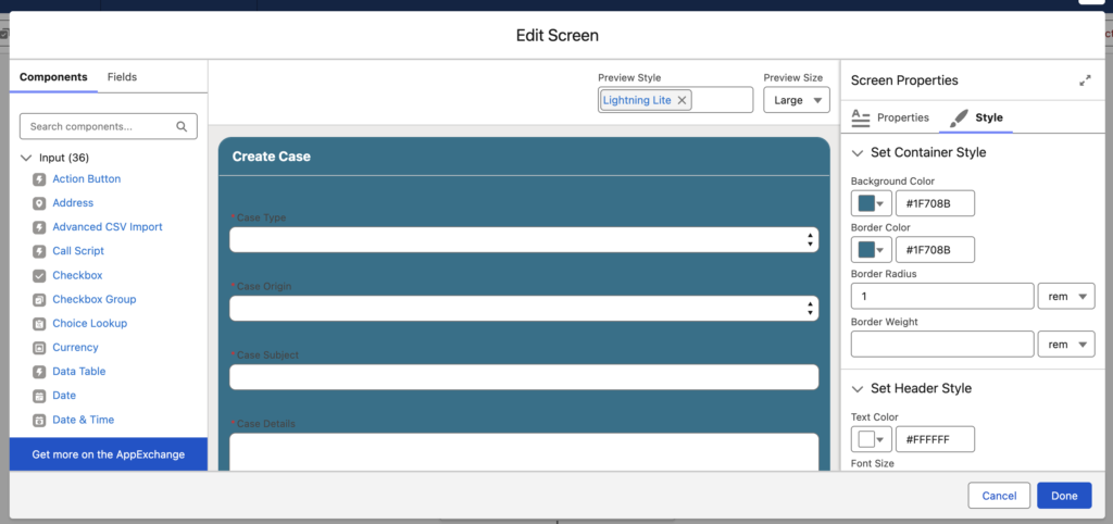 Spring 26 style screen flows
