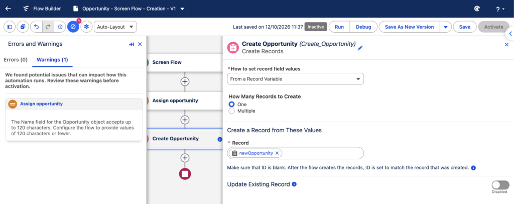 Salesforce Winter 27 - Champ texte trop long